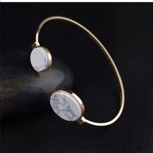 Jewelry - Round Marble Cuff Bracelet Jewelry - Round Marble Cuff Bracelet